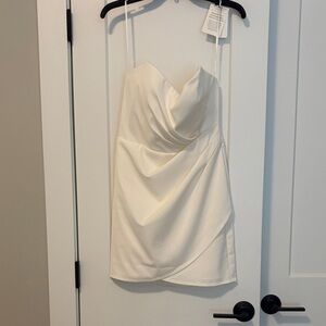 Jenny Yoo Ivory Draped Bodice Wedding Dress